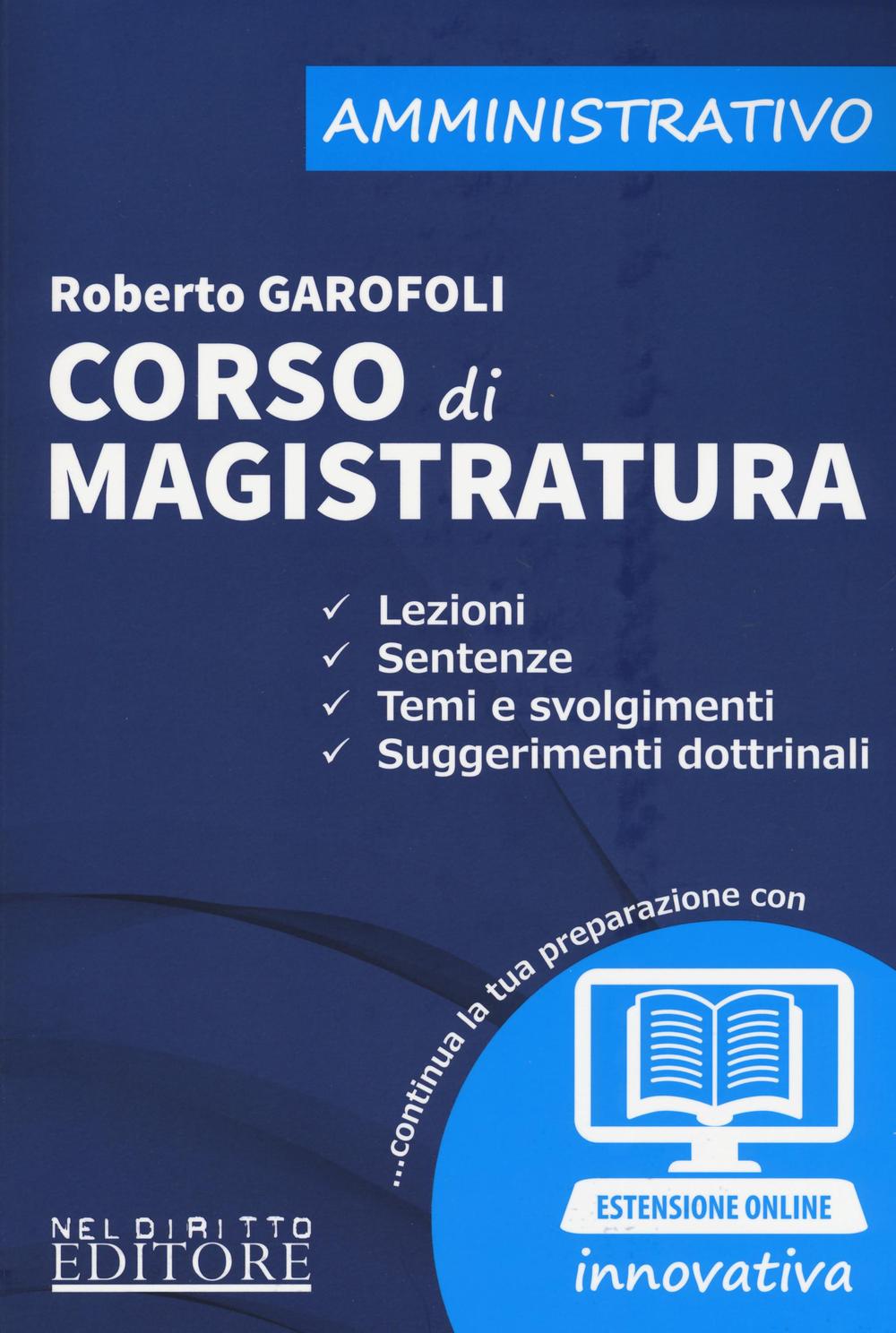 Corso magistratura. Amministrativo