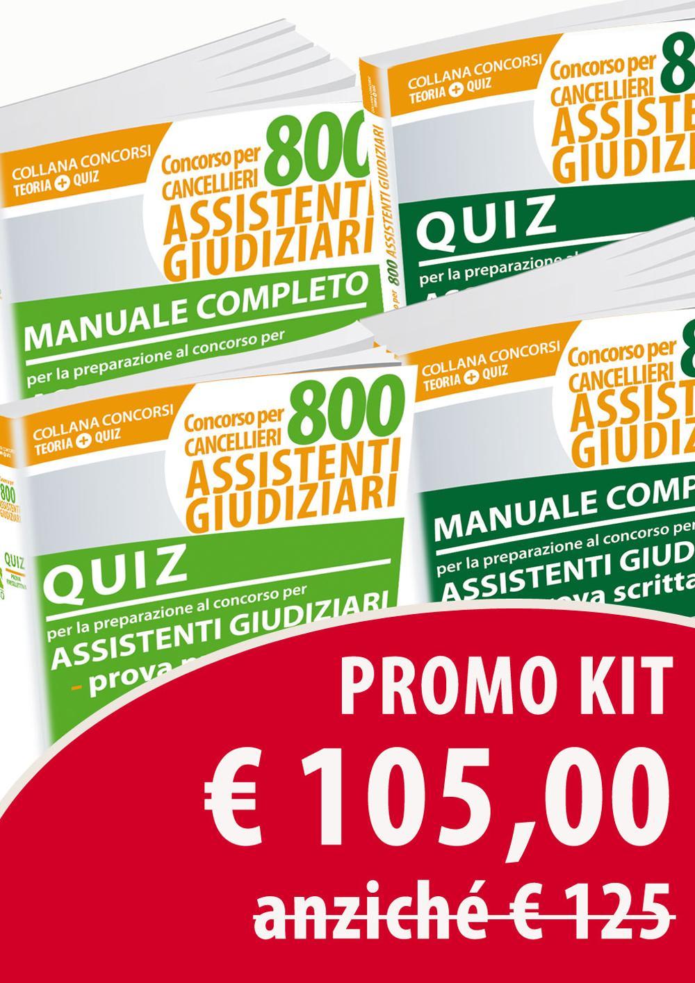 Concorso cancellieri. 800 assistenti giudiziari. Manuale-Quiz