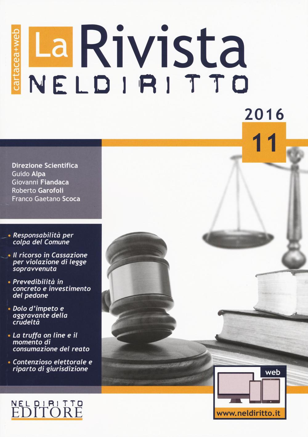 La rivista di Neldiritto. Vol. 11