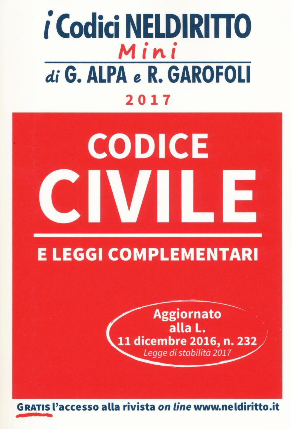 Codice civile e leggi complementari