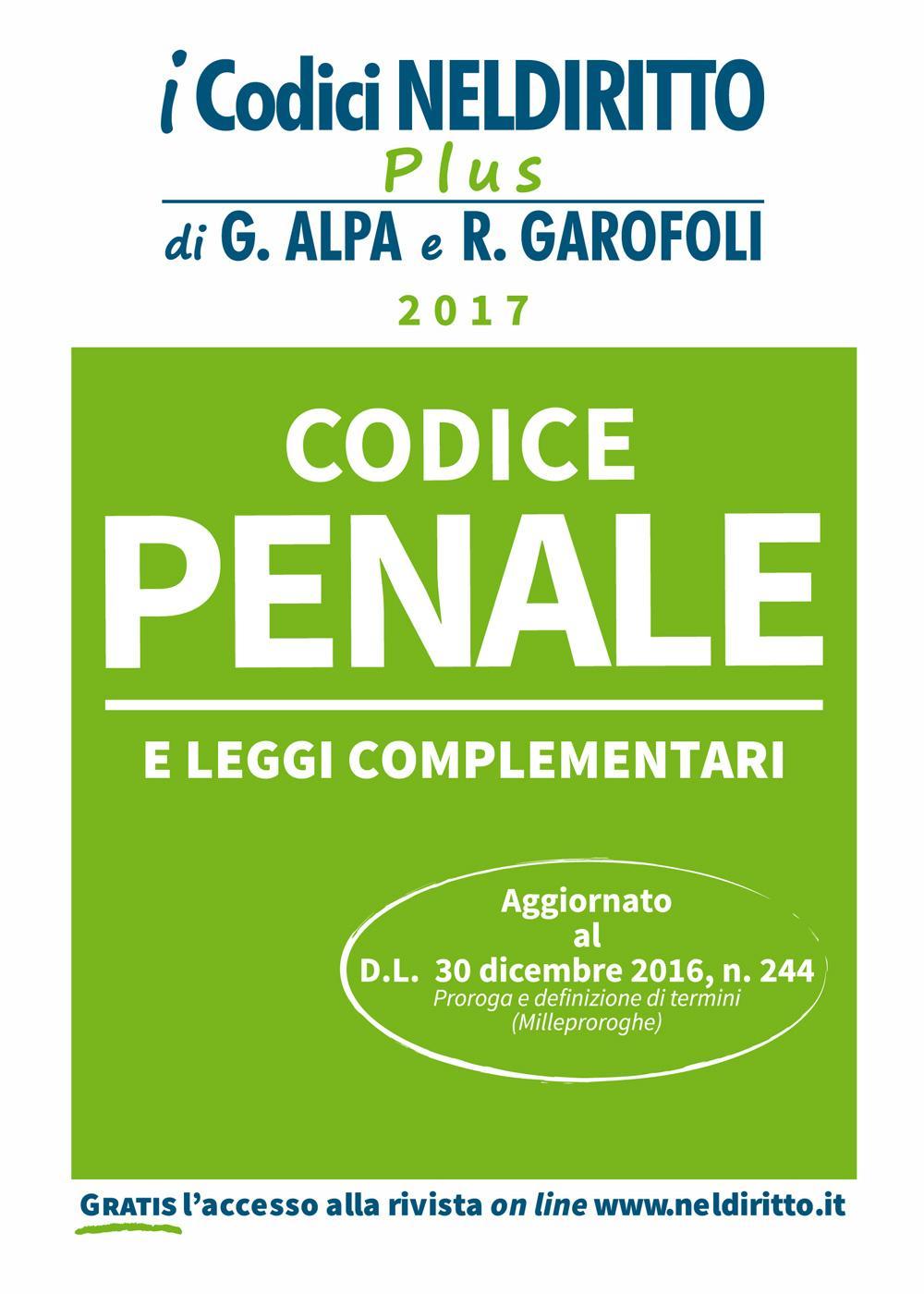 Codice penale e leggi complementari