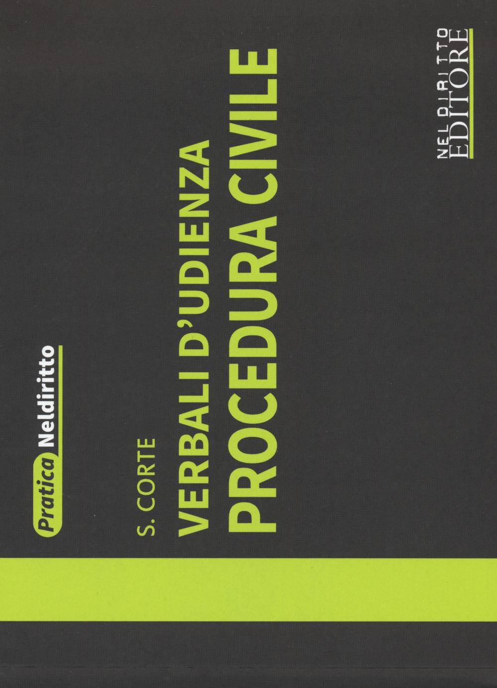 Verbali d'udienza. Procedura civile