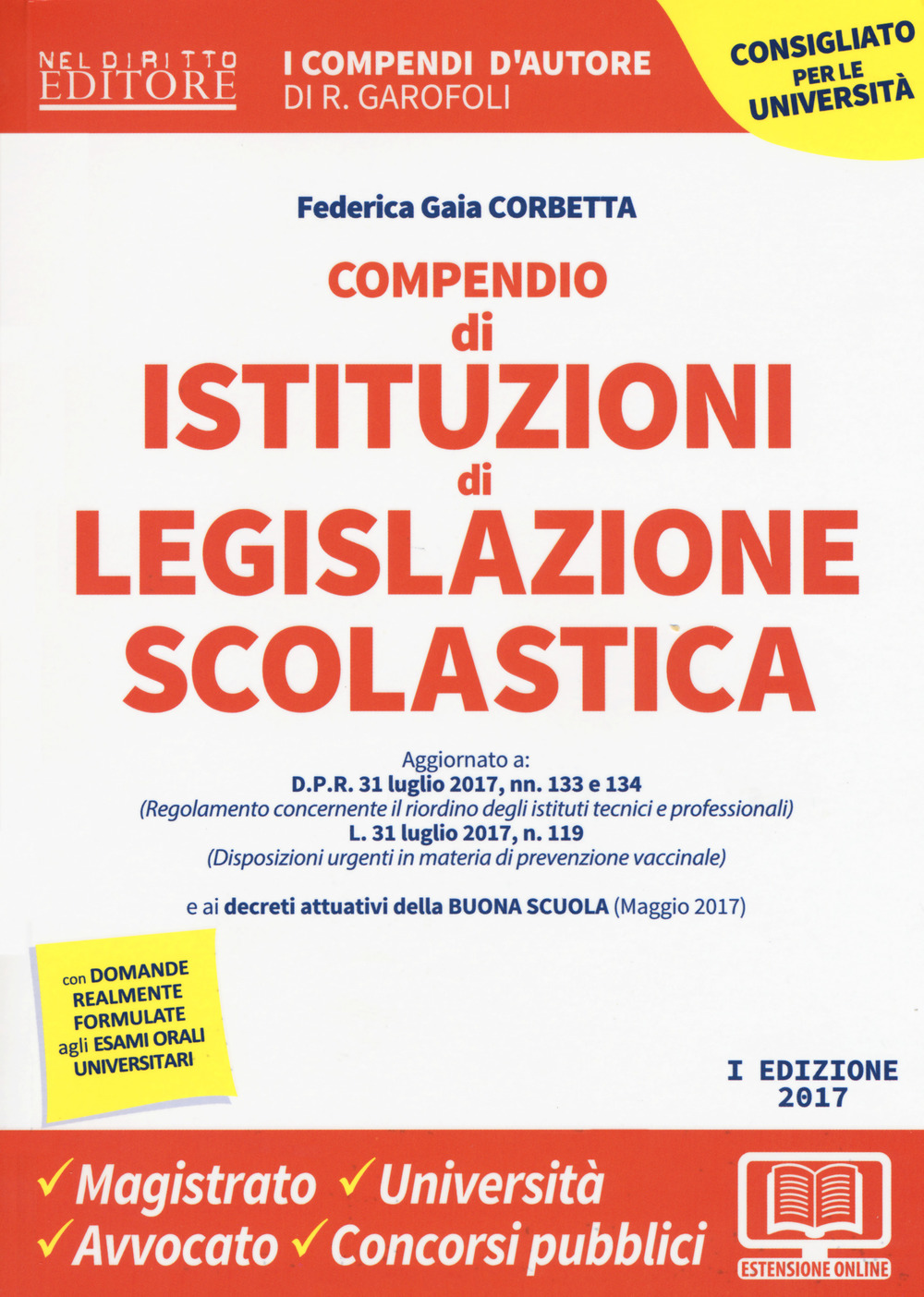 Compendio di istituzioni di legislazione scolastica