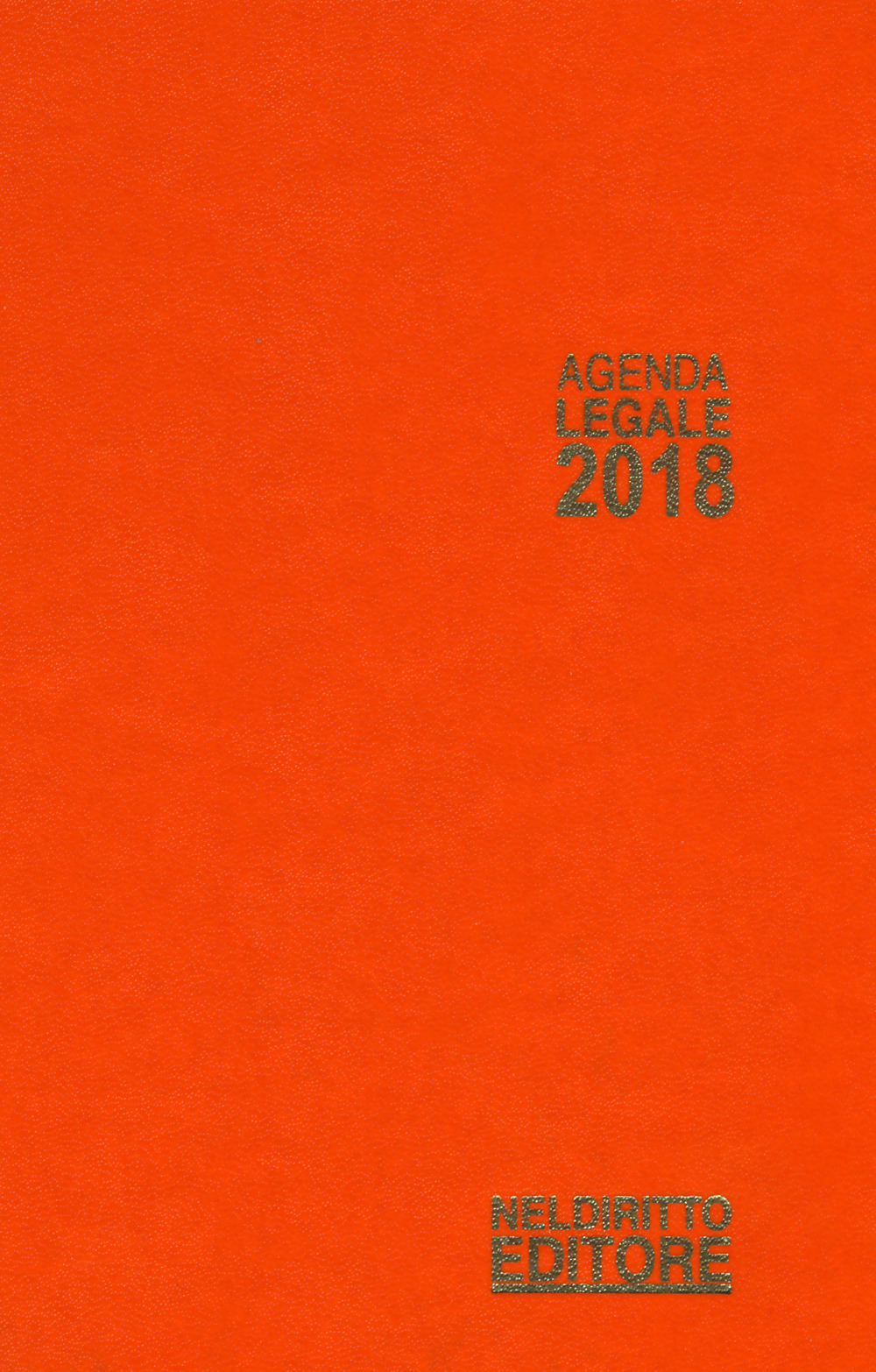Agenda legale 2018 arancio. Ediz. minore