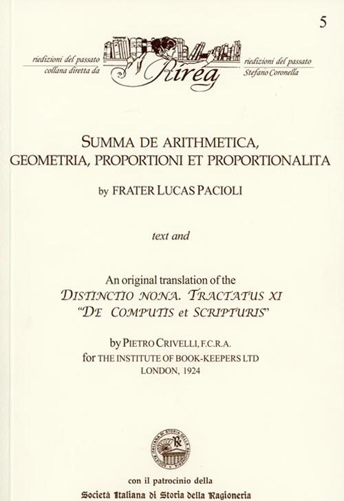 Summa de arithmetica, geometria, proportioni et proportionalita. An original translation of the Distinctio nona. Tractatus IX «De computis et scripturis»