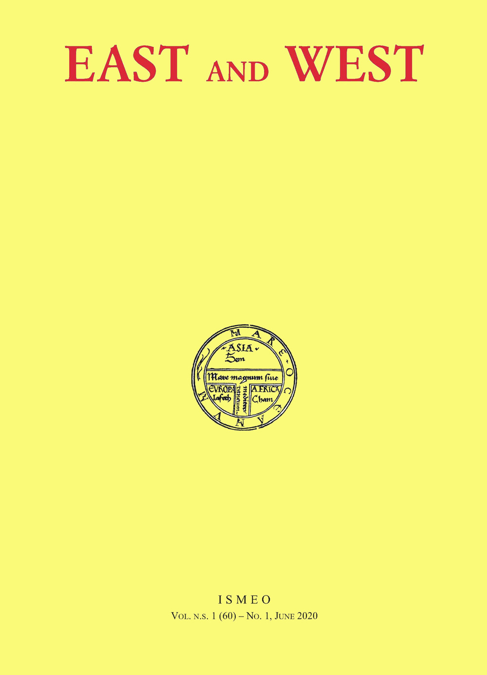 East and West. Vol. 1