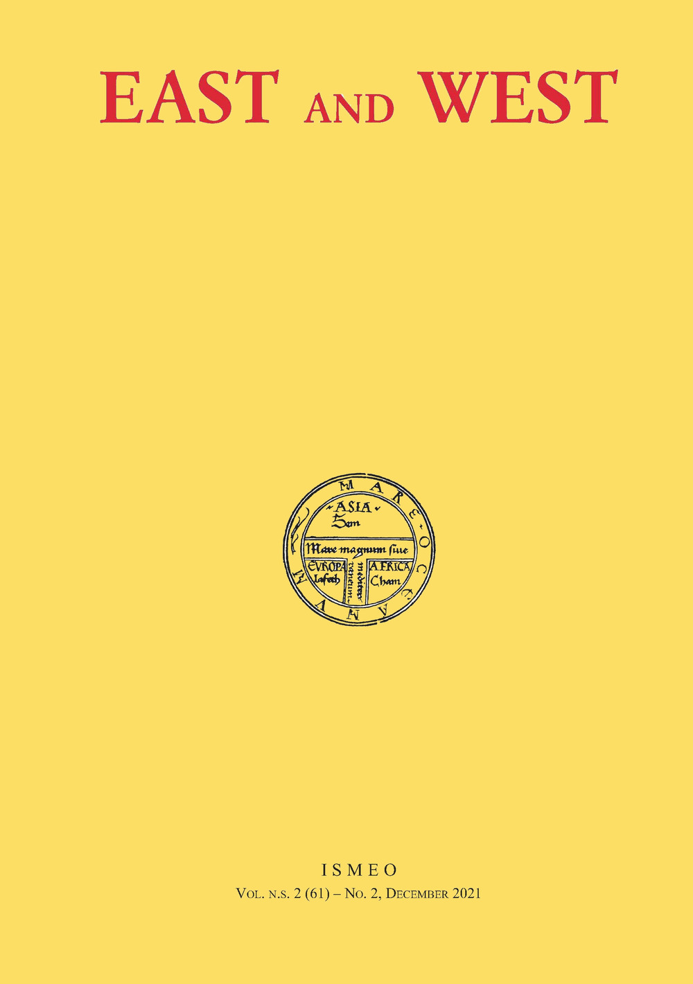 East and West. Vol. 2/2