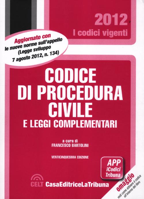Codice di procedura civile e leggi complementari