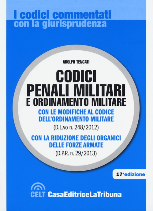 Codici penali militari e ordinamento militare