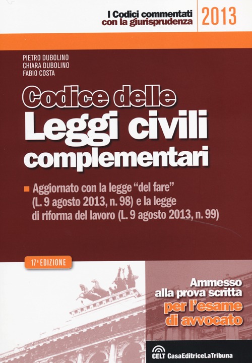 Codice delle leggi civili complementari