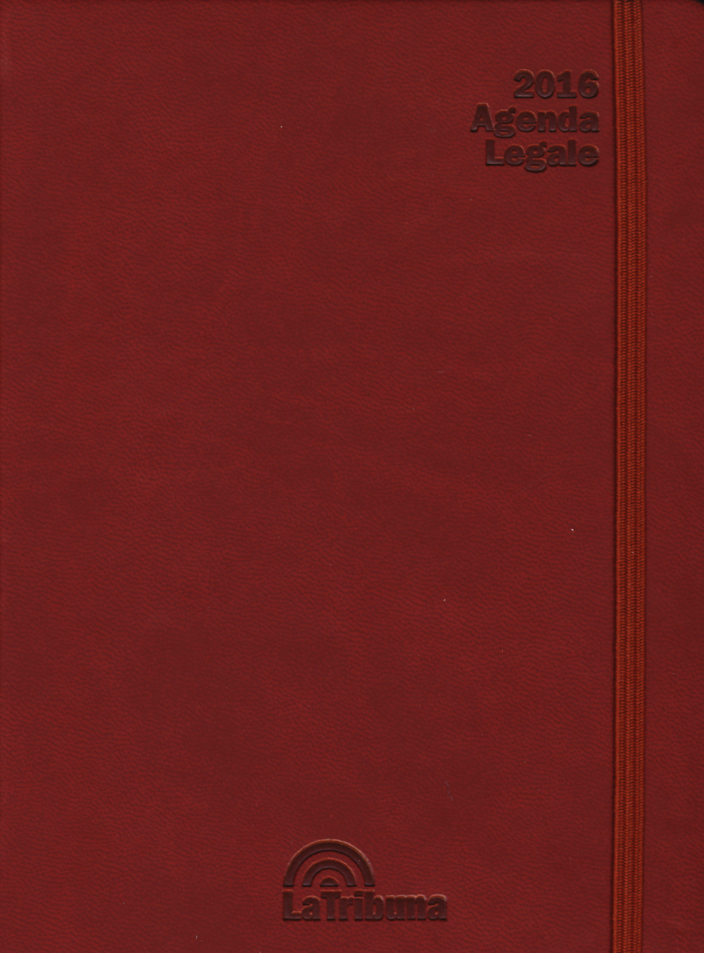 Agenda legale 2016. Ediz. rossa