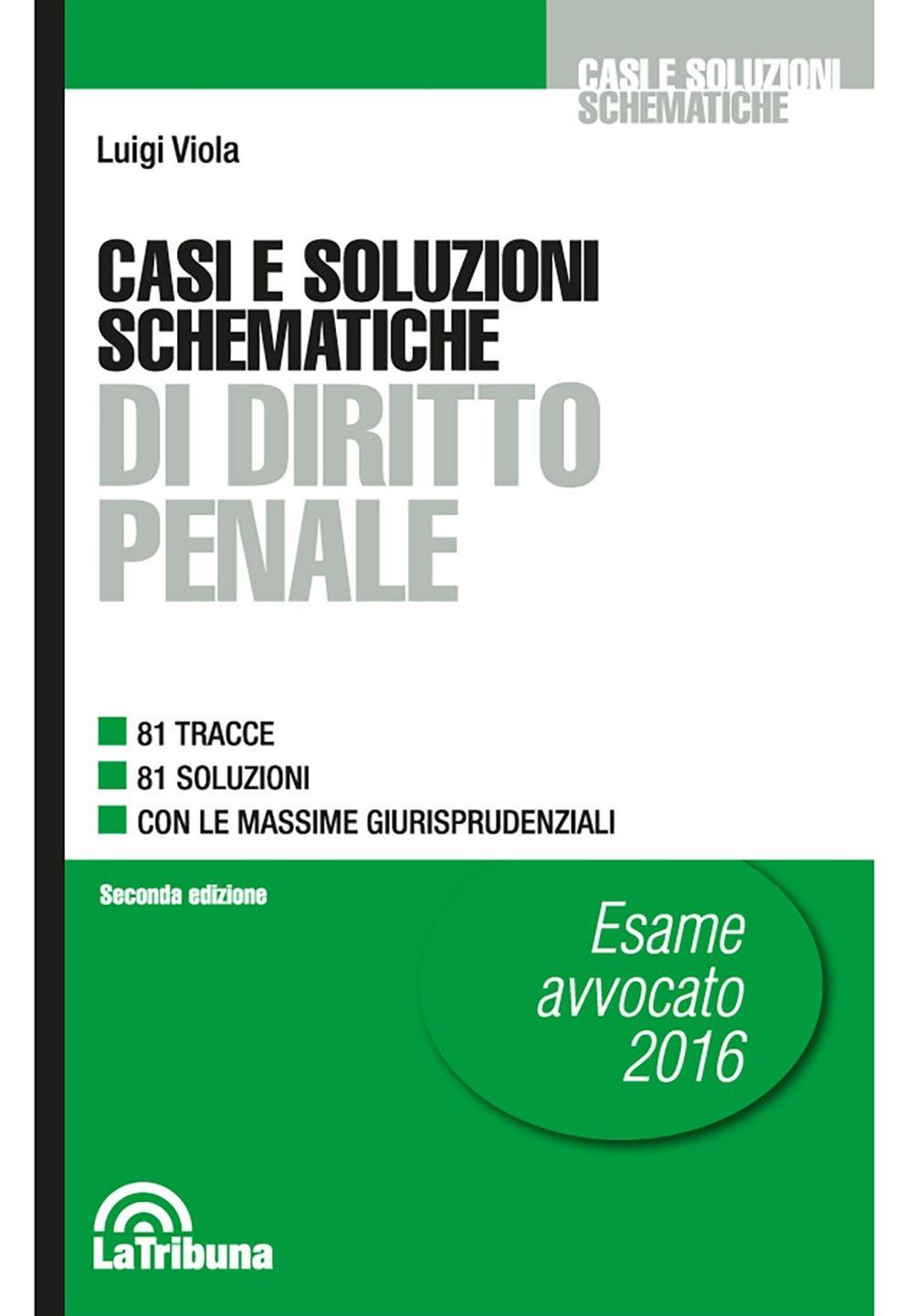 Casi e soluzioni schematiche di diritto penale