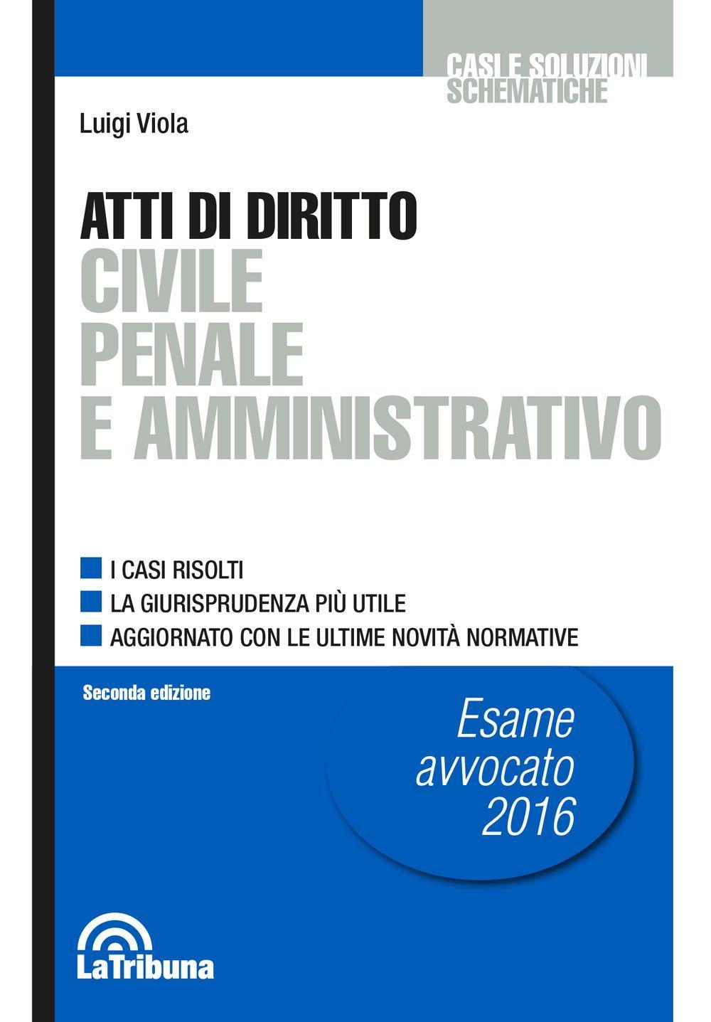 Atti di diritto civile penale e amministrativo
