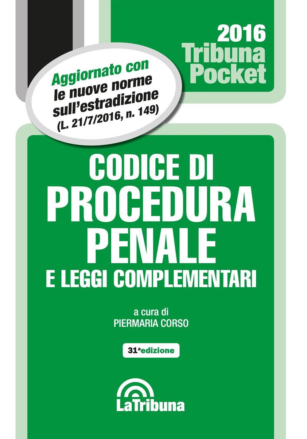 Codice di procedura penale e leggi complementari