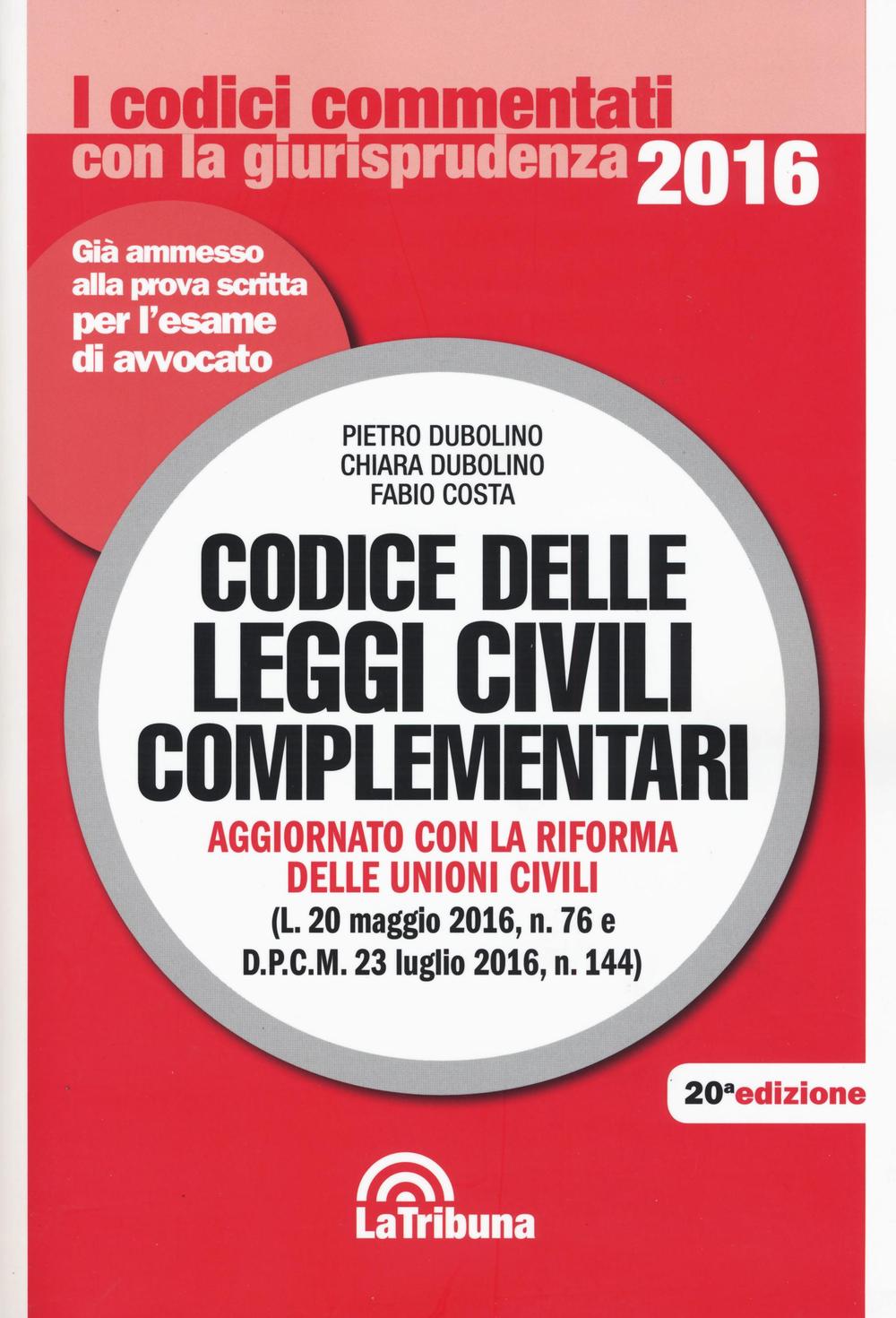 Codice delle leggi civili complementari