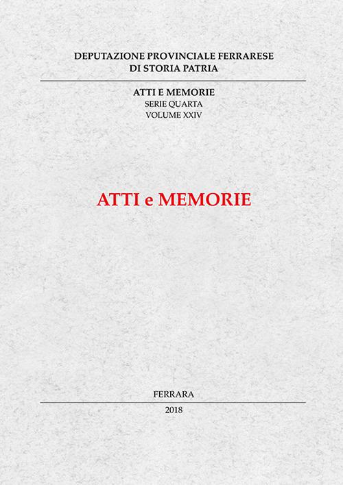Atti e memorie. Serie IV. Vol. 24