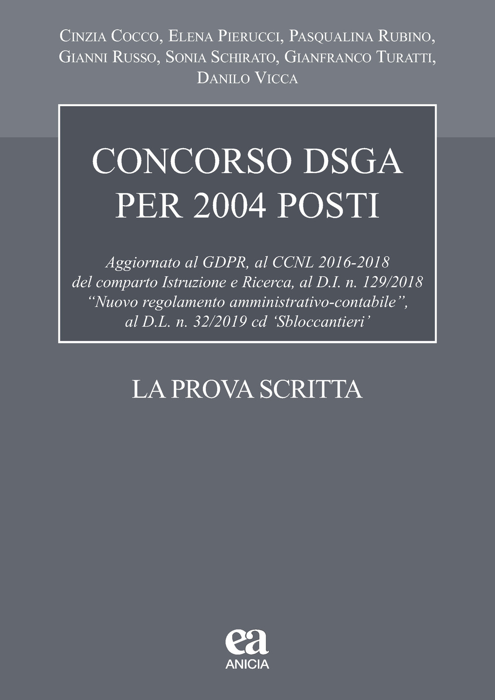 Concorso DSGA 2004 posti. La prova scritta