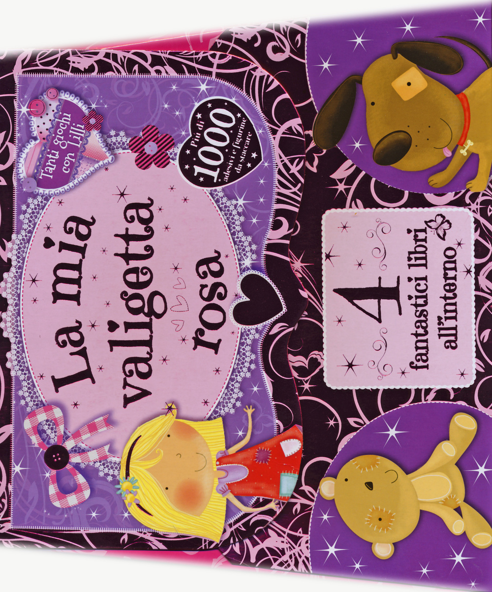 La mia valigetta rosa. Con adesivi