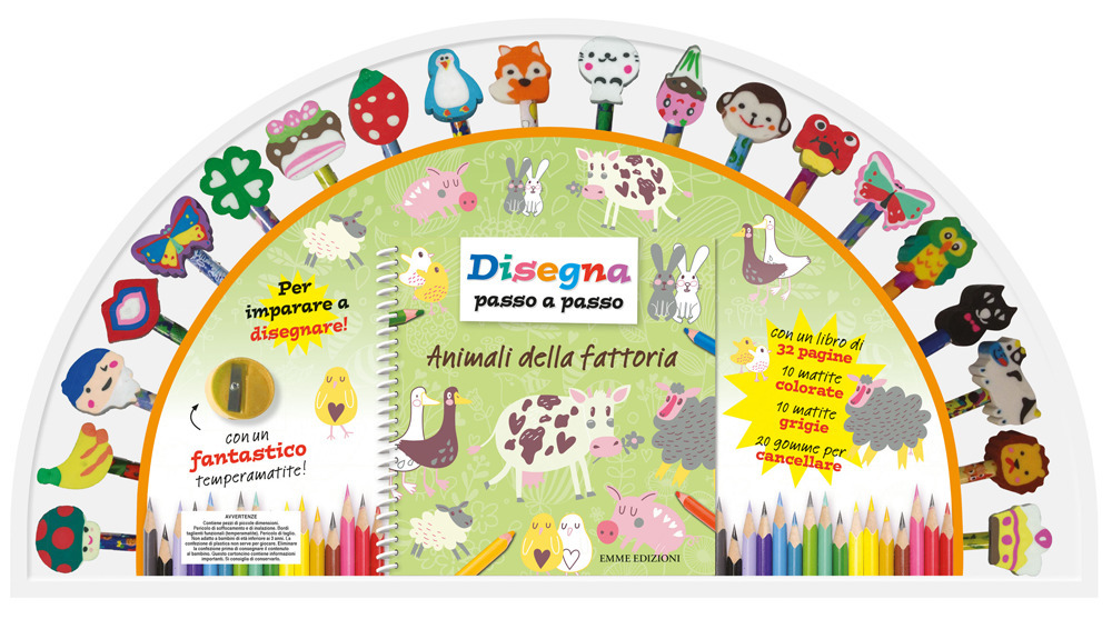 Animali della fattoria. Disegna passo a passo