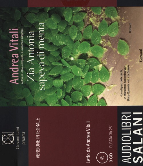 Zia Antonia sapeva di menta letto da Andrea Vitali. Audiolibro. 3 CD Audio