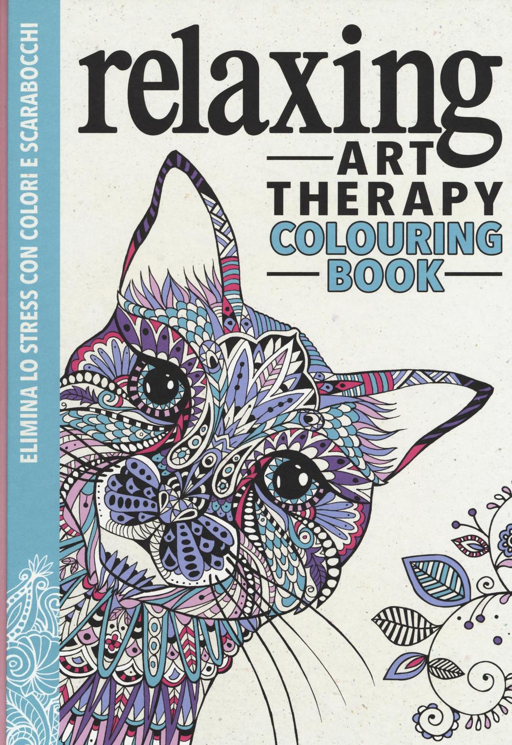 Art therapy. Relaxing. Colouring book