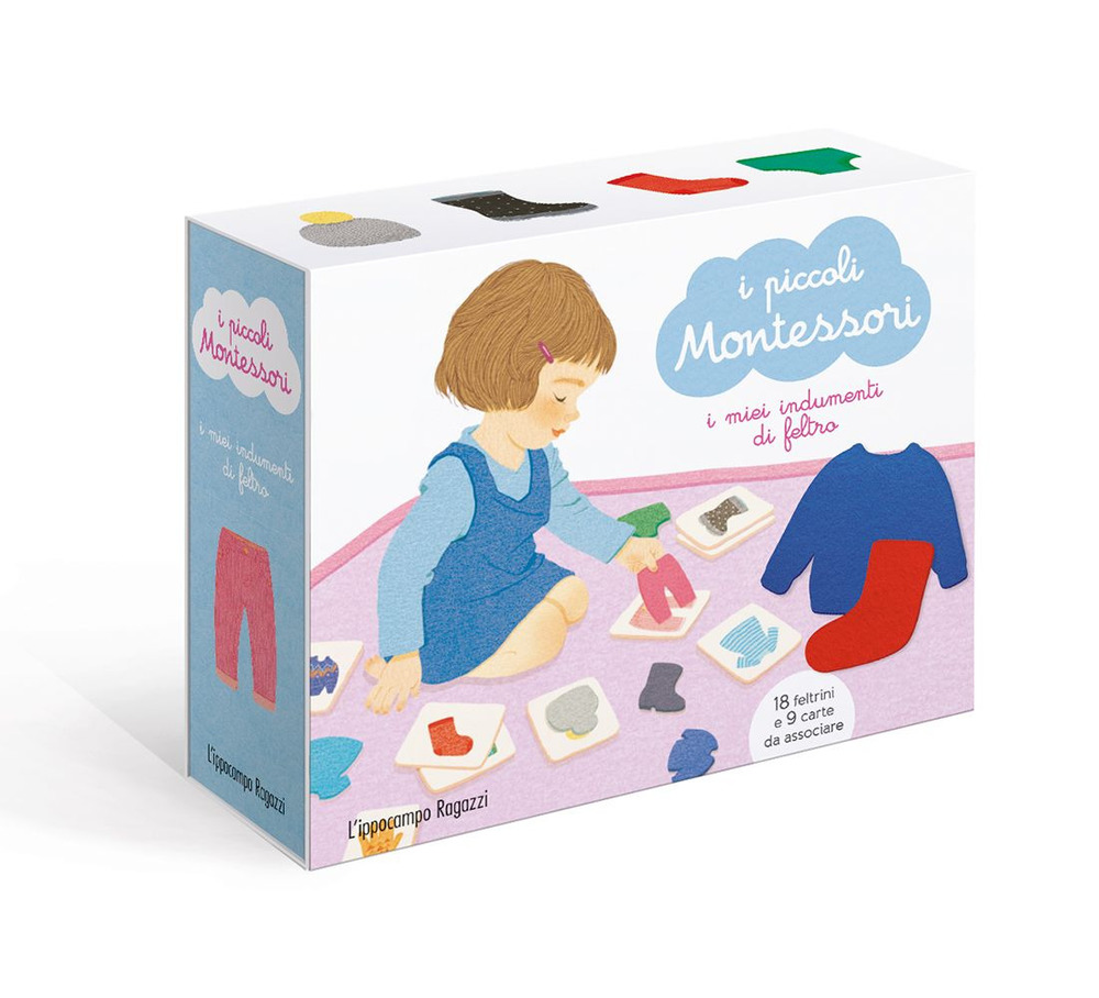 I miei indumenti di feltro. I piccoli Montessori