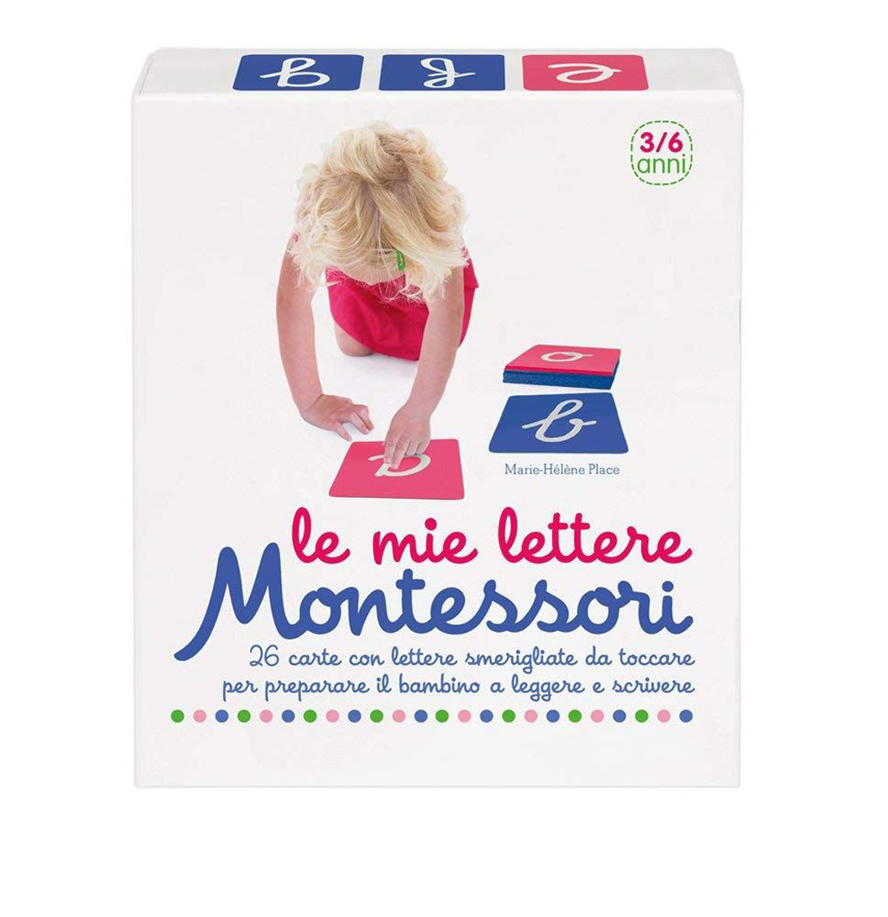 Le mie lettere Montessori. 26 carte con lettere smerigliate da toccare per preparare il bambino a leggere e scrivere