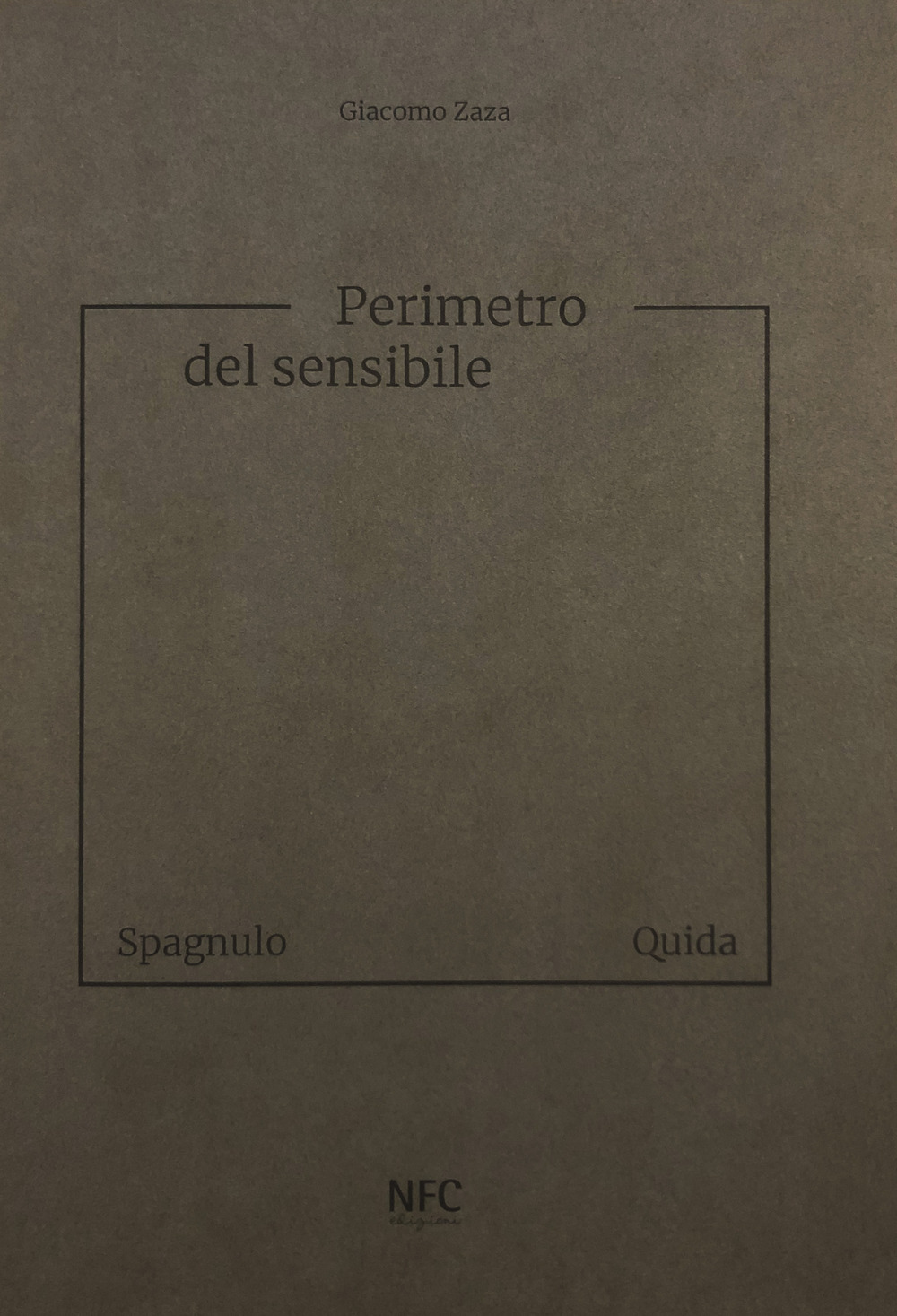 Perimetro del sensibile. Giuseppe Spagnulo Raffaele Quida