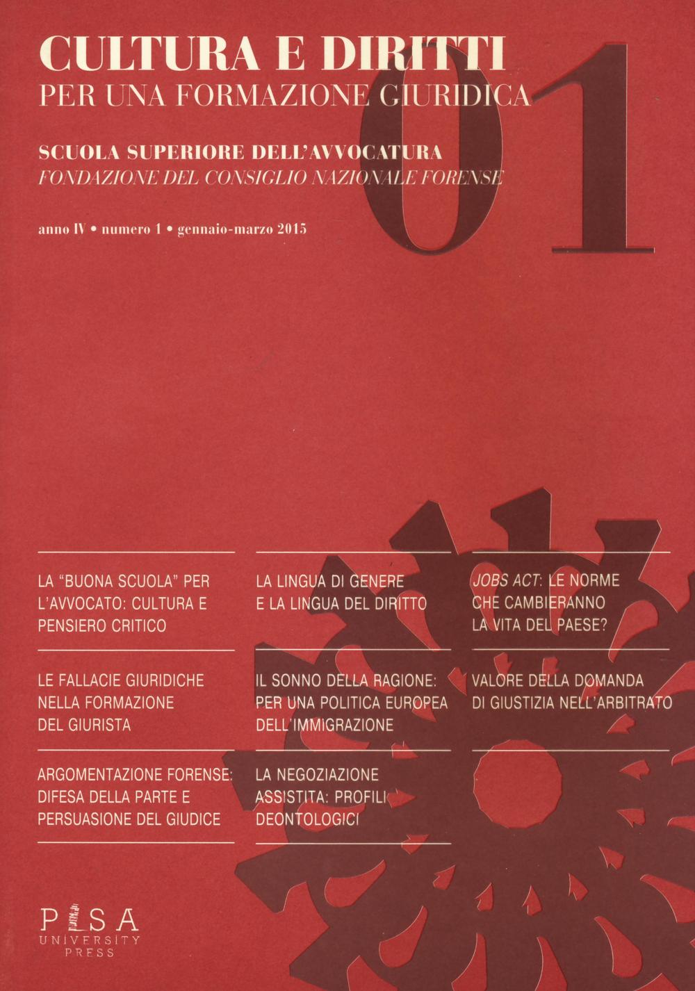 Cultura e diritti. Per una formazione giuridica. Vol. 1