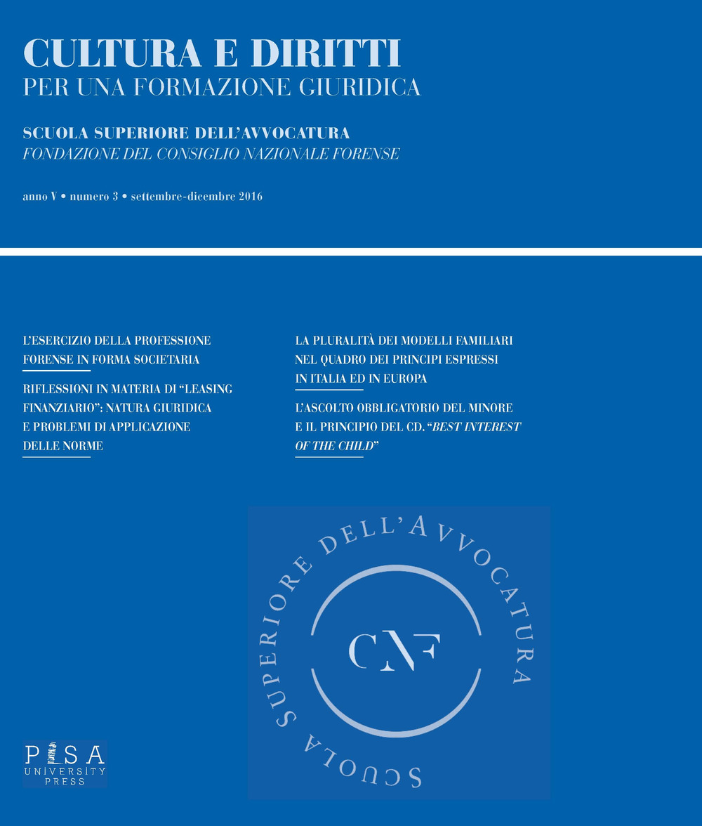 Cultura e diritti. Per una formazione giuridica . Vol. 3