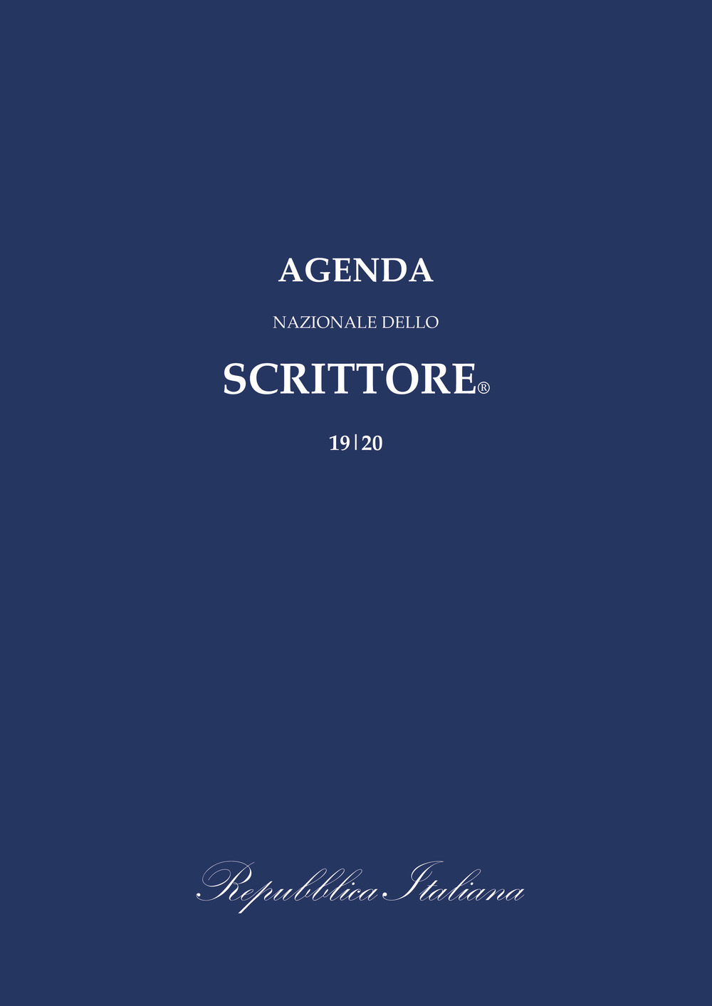Agenda nazionale dello scrittore. Anno 2019/2020