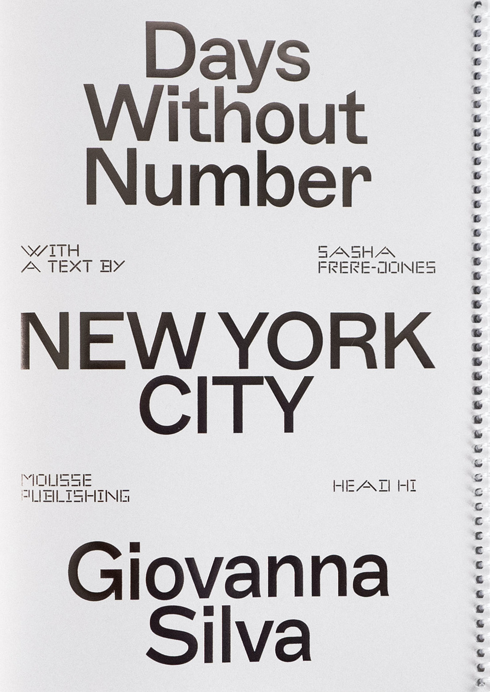Giovanna Silva: Days without Number