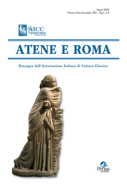 Atene e Roma. Rassegna dell'Associazione italiana di cultura classica. Vol. 3-4