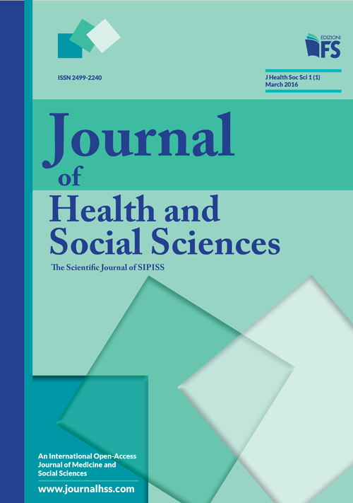 Journal of health and social sciences. Vol. 1: March