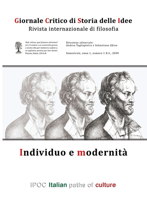 Giornale critico della storia delle idee. Vol. 1: Individuo e modernità