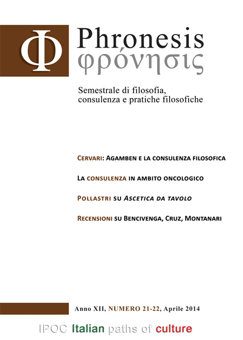 Phronesis. Semestrale di filosofia, consulenza e pratiche filosofiche vol. 21-22