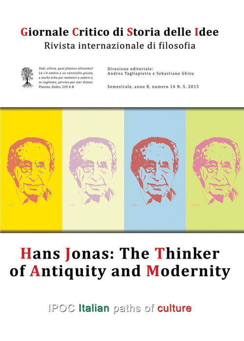 Giornale critico della storia delle idee. Vol. 14: Hans Jonas. The thinker of antiquity and modernity