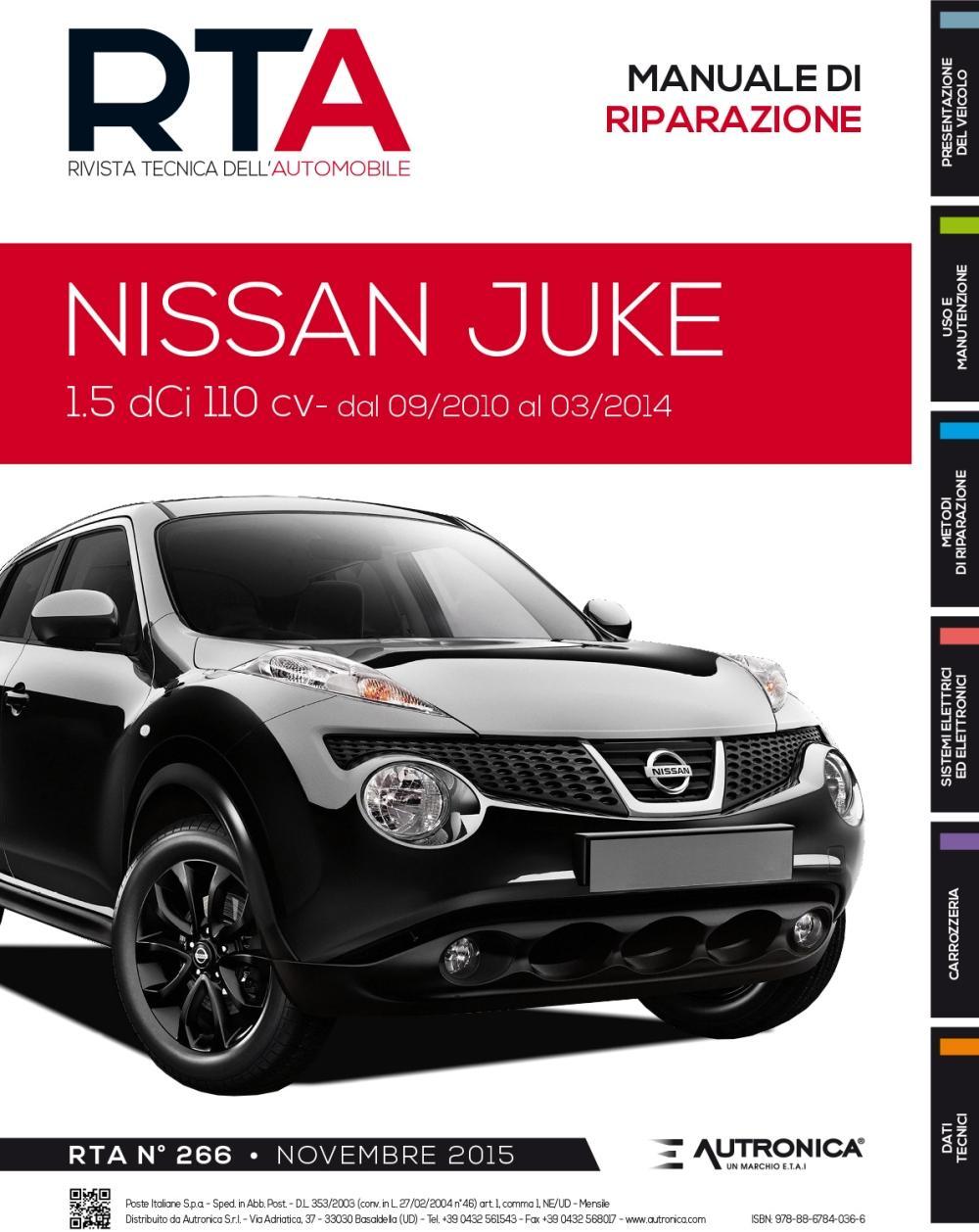 Nissan Juke. 1.5 DCI 110 CV dal 09/2010 al 03/2014