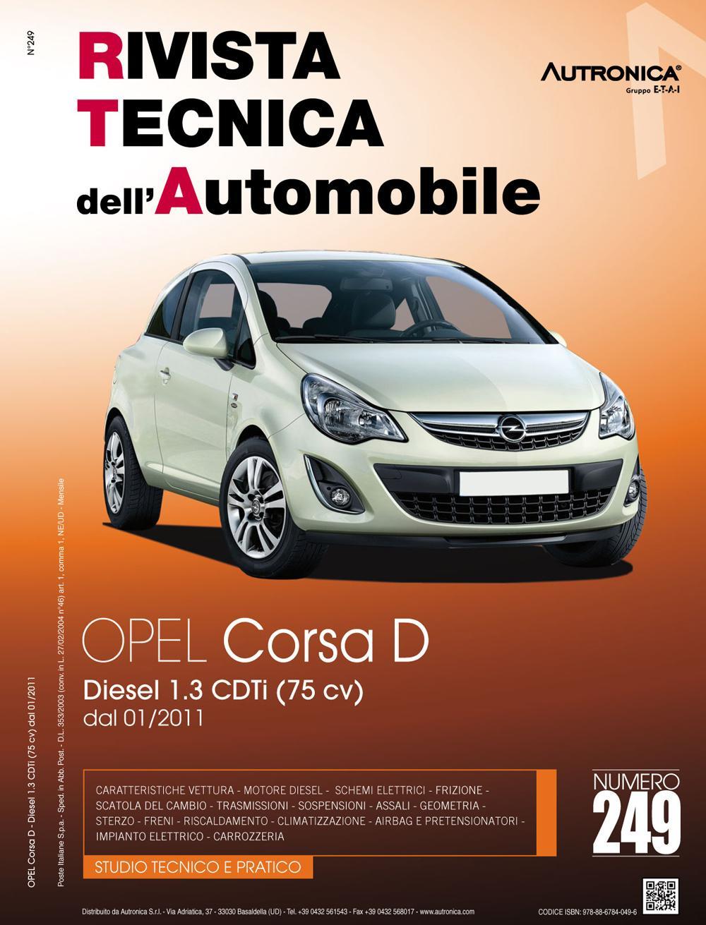 Opel Corsa D. Diesel 1.3 CDTi (75 cv) dal 01/2011