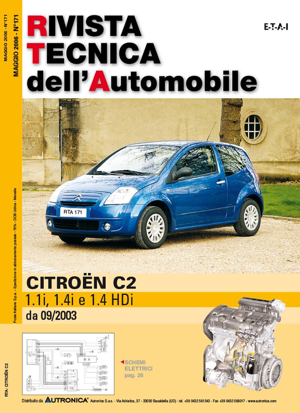 Citroën C2. Benzina 1.1,1.4 e diesel 1.4 HDi da 09/2003