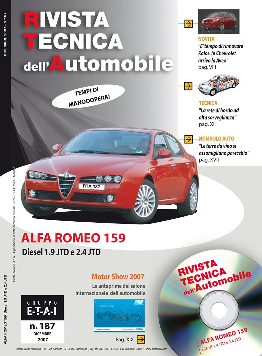 Alfa Romeo 159. Diesel 1.9 JTD e 2.4 JTD