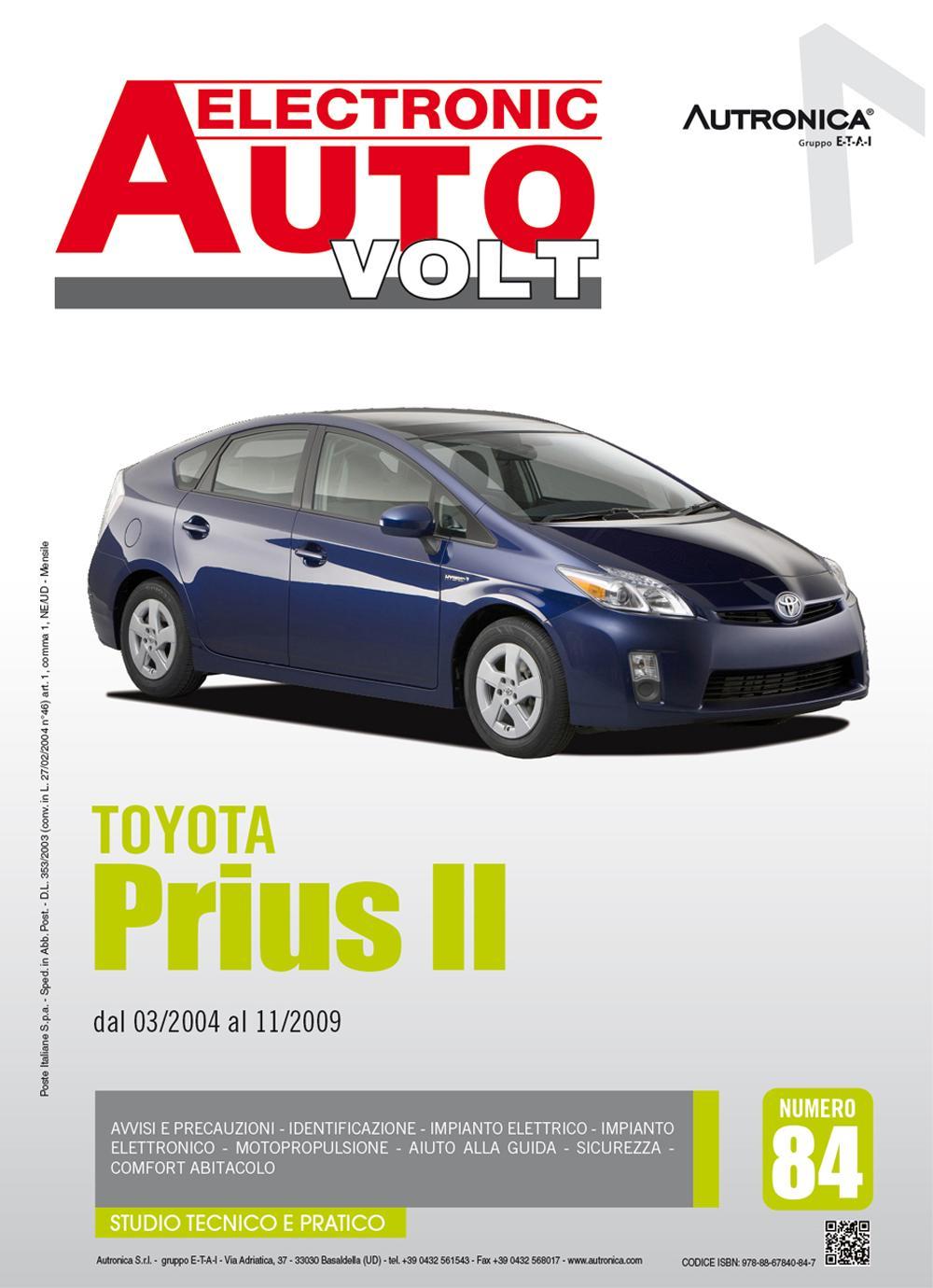 Toyota Prius II. Dal 03/2004 al 11/2209