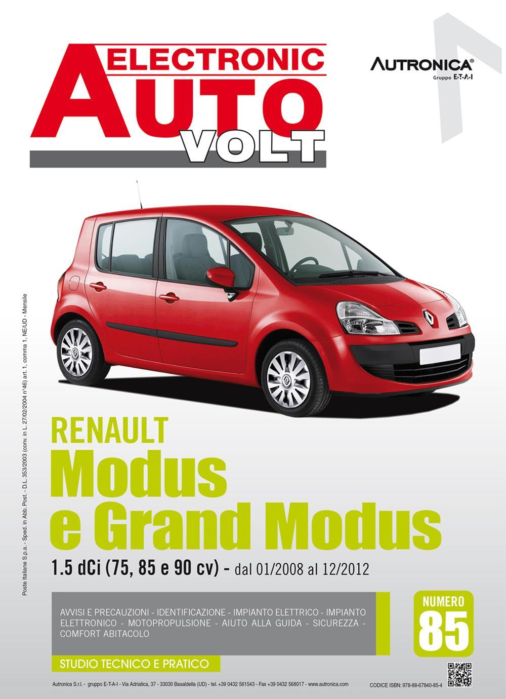 Renault modus e grand modus. 1.5 DCI (75, 85 E 90 CV) dal 01/2008 al 12/2012
