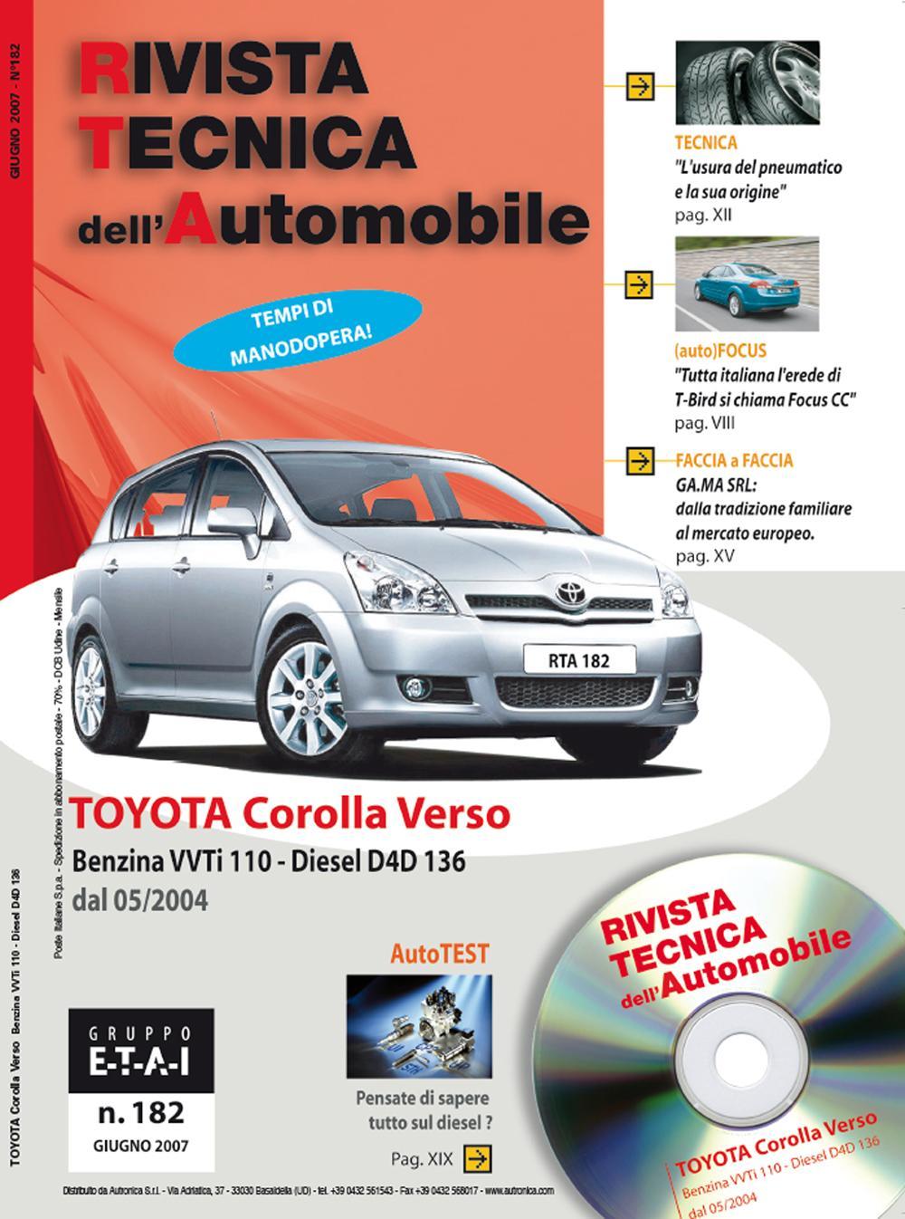 Toyota Corolla Verso Benzina VVTi 110 cv e Diesel D4D