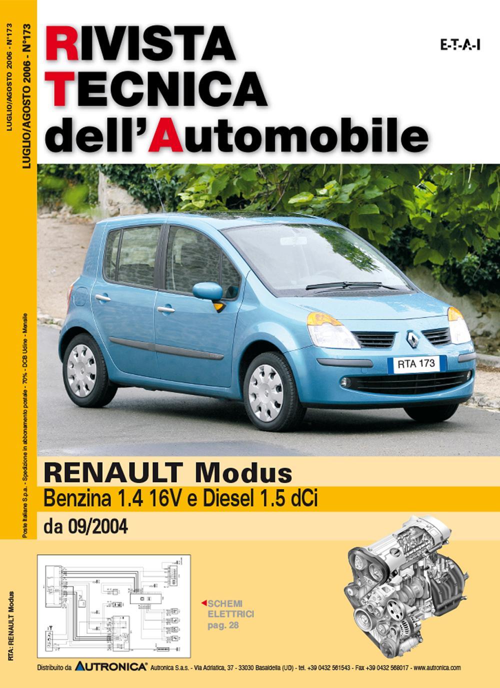 Renault Modus Benzina 1.4 16V e Diesel 1.5 dCi