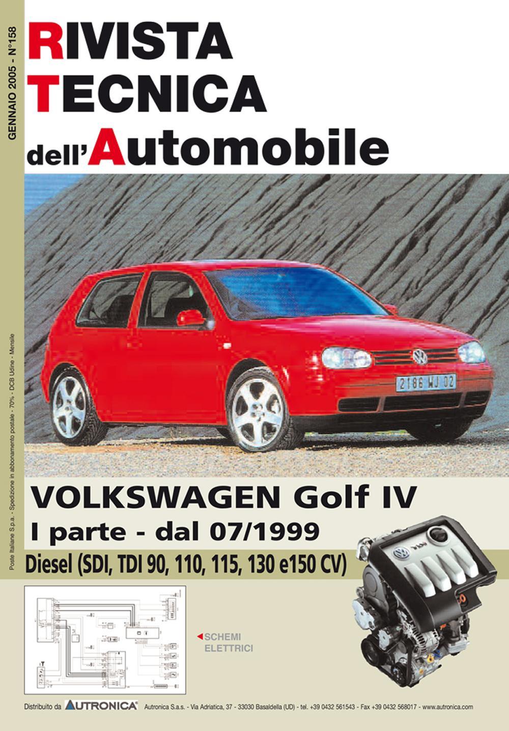 Volkswagen Golf IV 1.9 SDI-TDI 90-110-115-130 e 150 cv 1a parte