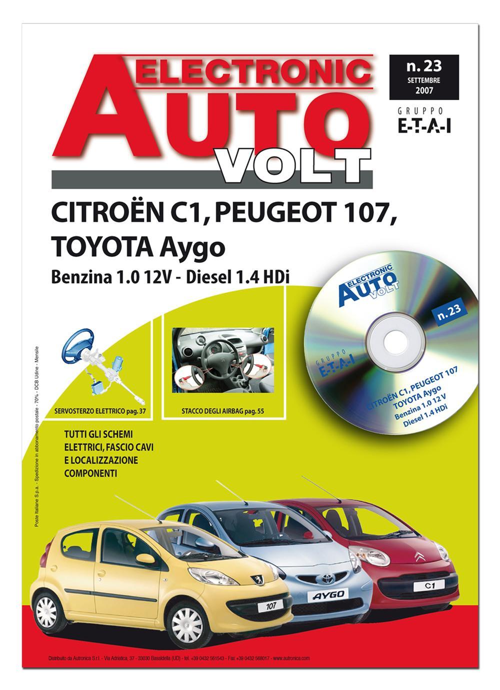Citroen/Toyota/Peugeot C1/Aygo/107 1.0 12V benzina e 1.4 Diesel
