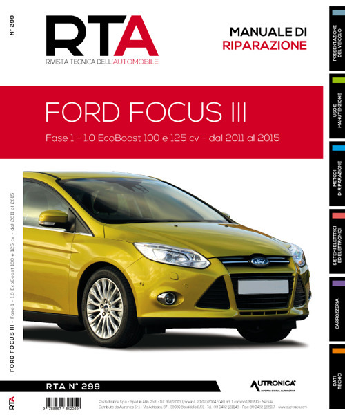 Ford focus III. Fase 1 - 1.0 ecoboost 100 e 125 cv - dal 2011 al 2015