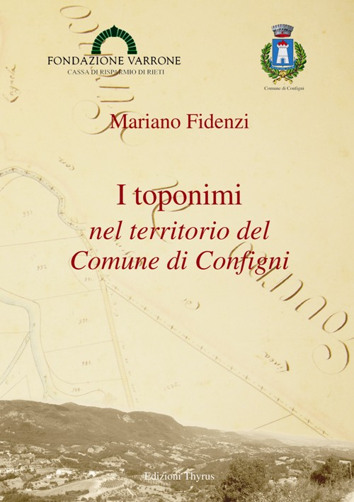 I toponimi nel territorio del comune di Configni