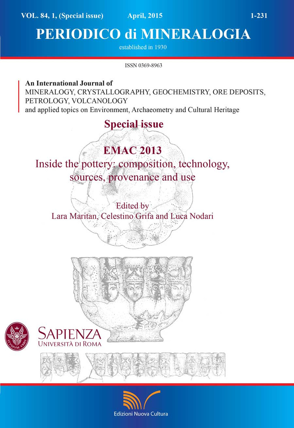 Periodico di mineralogia. Ediz. inglese. Vol. 84